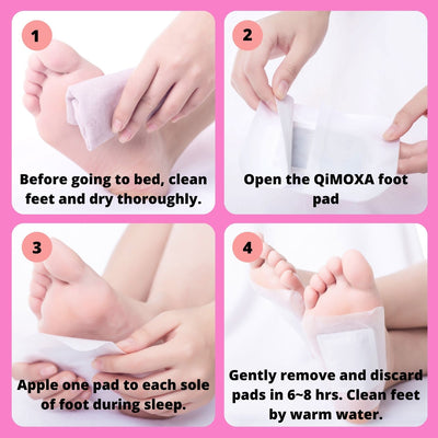 Deep Cleansing Foot Pads | Detox Patches for Feet | QiMoxa